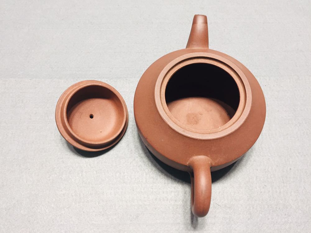 煎茶道具 急須 唐物 中国宜興 在銘 朱泥 紫砂 中国美術 朱泥
