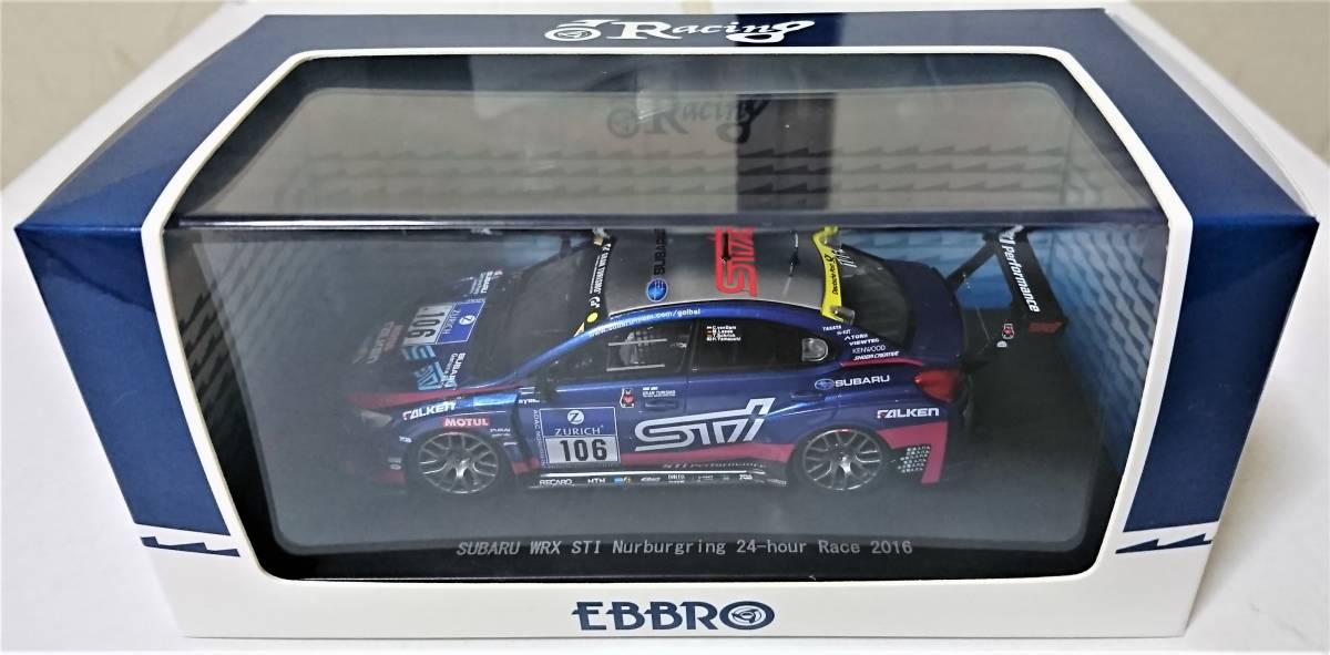 エブロ 1⁄43 スバル WRX STI No.88 2019 ニュルブル EBBRO 1⁄43 SUBARU