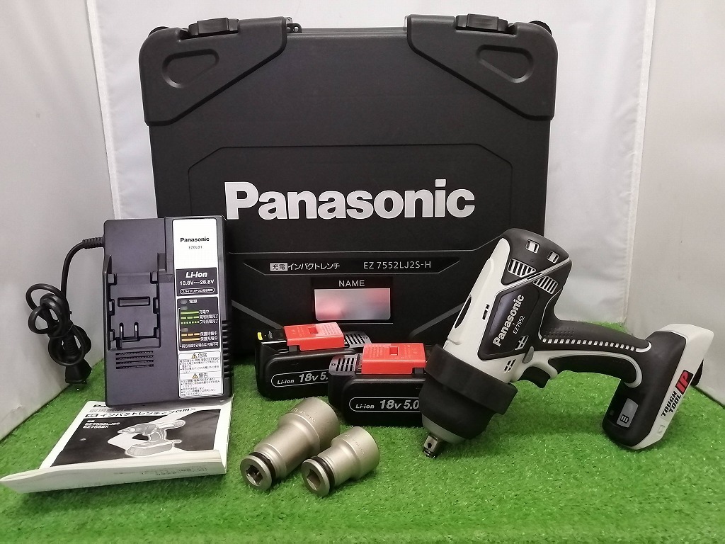 定番人気，新作 Panasonic パナソニック 18V インパクトレンチ EZ7552LJ2S-H グレー(本体)｜売買されたオークション情報、yahooの商品情報をアーカイブ公開 - オークファン インパクトレンチ