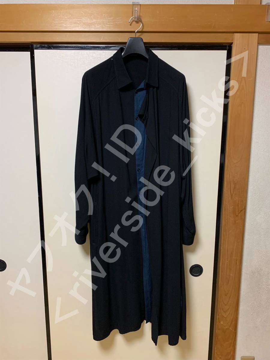 ヨウジヤマモトプールオム　HD-D06-807ドレスシャツコート2017ss 17ss YOHJI YAMAMOTO POUR HOMME コート ロングコート シャツコート
