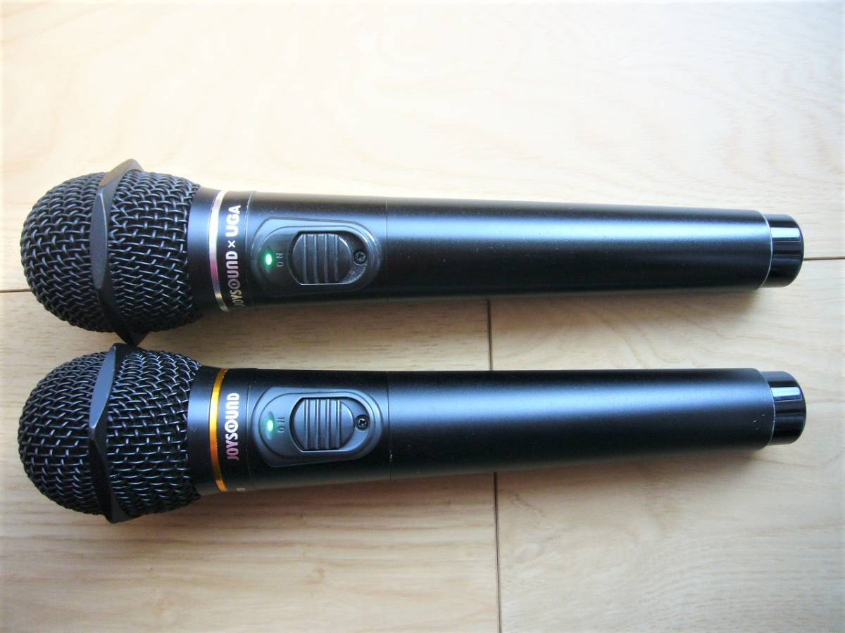 美品☆JOYSOUND電波式ワイヤレスマイク2本セットWM-870×2☆ 美