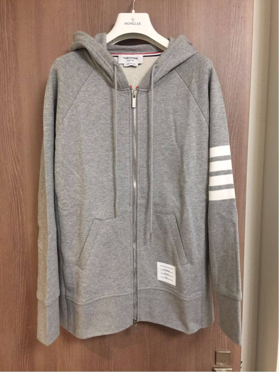 国内正規品THOMBROWNEトムブラウン スウェット パーカージップアップ