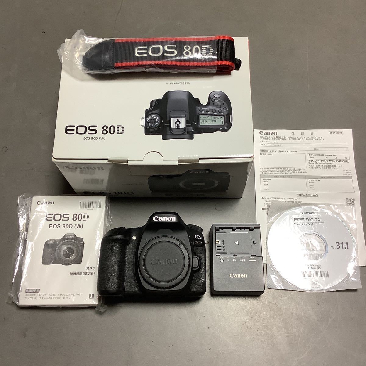 ☆美品 ☆ Canon キャノン EOS 80D ボディ 元箱 付き 【公式通販】