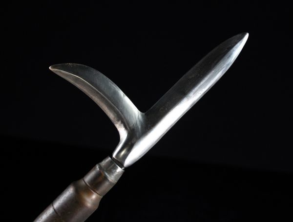 滅多に出ない珍品 片鎌槍 変わり十文字槍 刃長13.0cm 時代螺鈿細工外装入 197.5cm 旧家買取品 34110i(槍、薙刀)|売買され ...