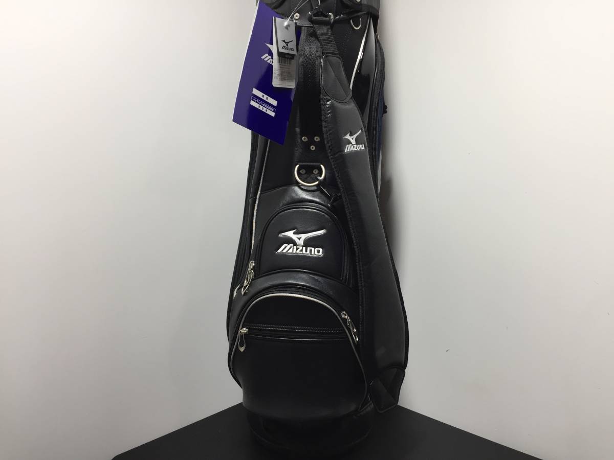 ◇Mizuno ミズノ◇キャディバッグ ゴルフバッグ ブラック×ネイビー 9.5