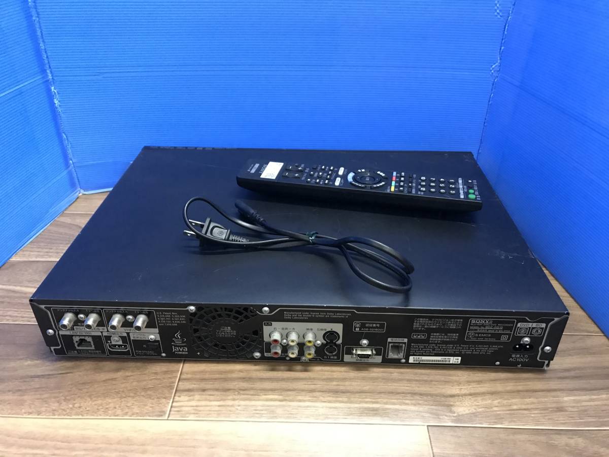 SONY ブルーレイレコーダー BDZ-RS15 リモコン付　中古品K-9898 BDZ-RS15 SONY 美観SONYブルーレイレコーダーBDZ-RS15・リモコン+HDMI付 テレビ、映像機器 2010年生産 リモコン付