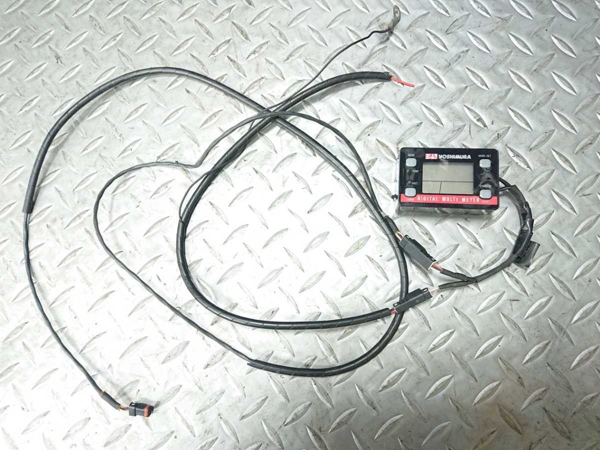 【ZRX1200R取外】☆YOSHIMURA ヨシムラ 《人気の旧ロゴ》 デジタルマルチテンプメーター☆実動汎用品/画像のもののみとなります。