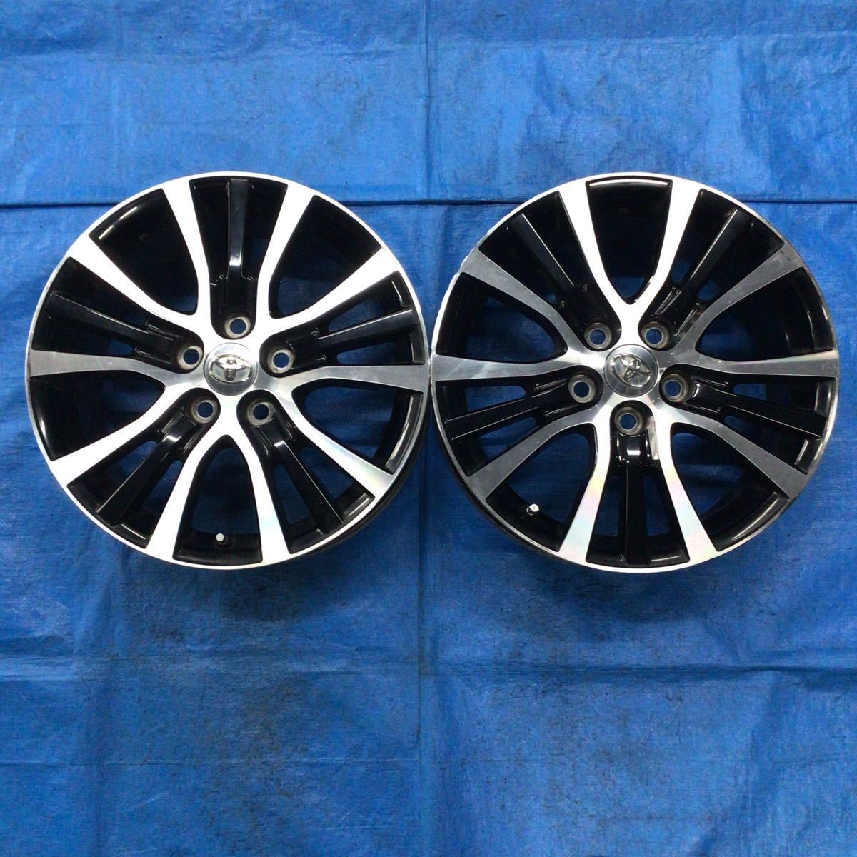 トヨタ エスティマハイブリッド純正アルミホイール 17×7J+50 17インチ2