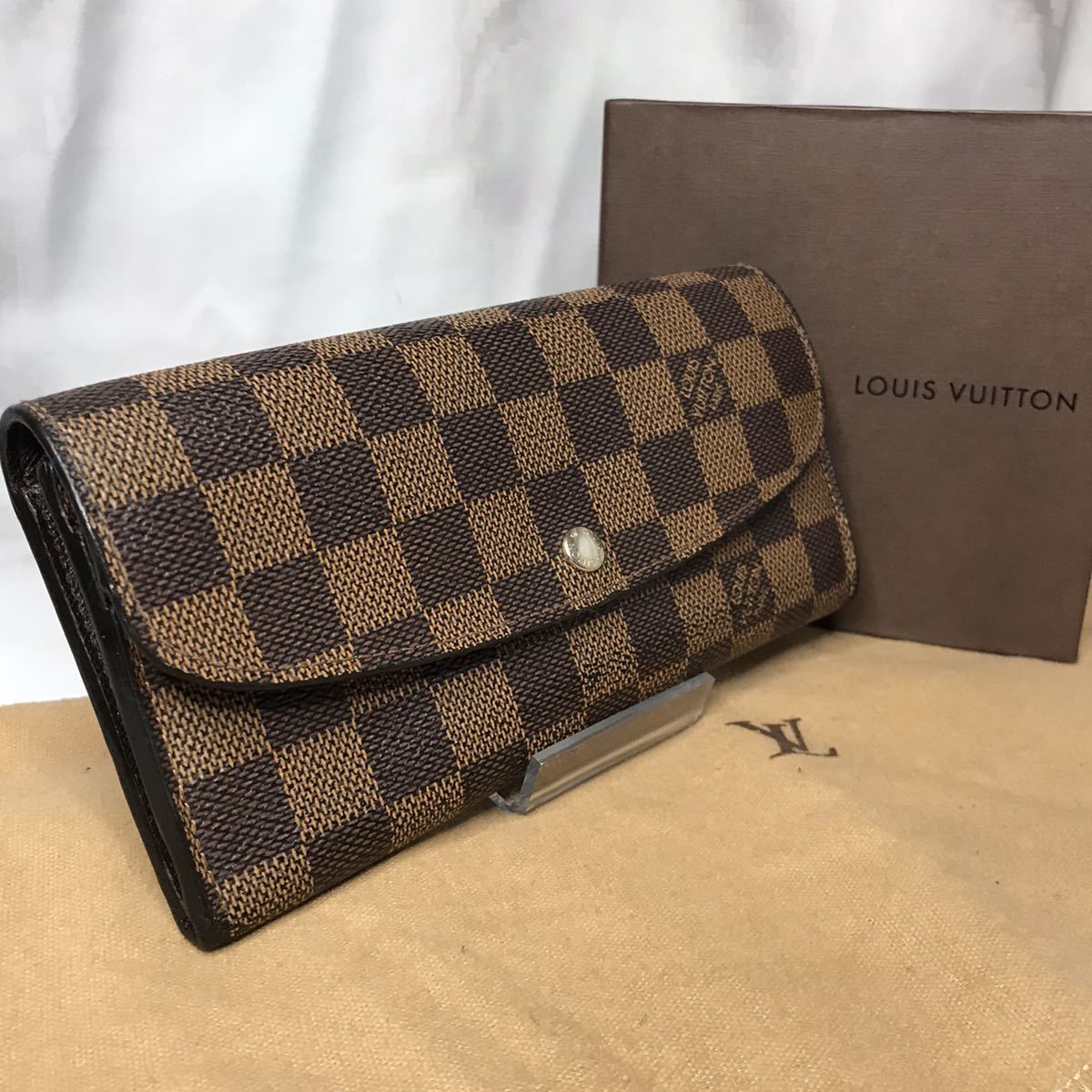 ポルトフォイユ ダミエ エミリー ルイヴィトン 長財布 LOUIS エベヌ 