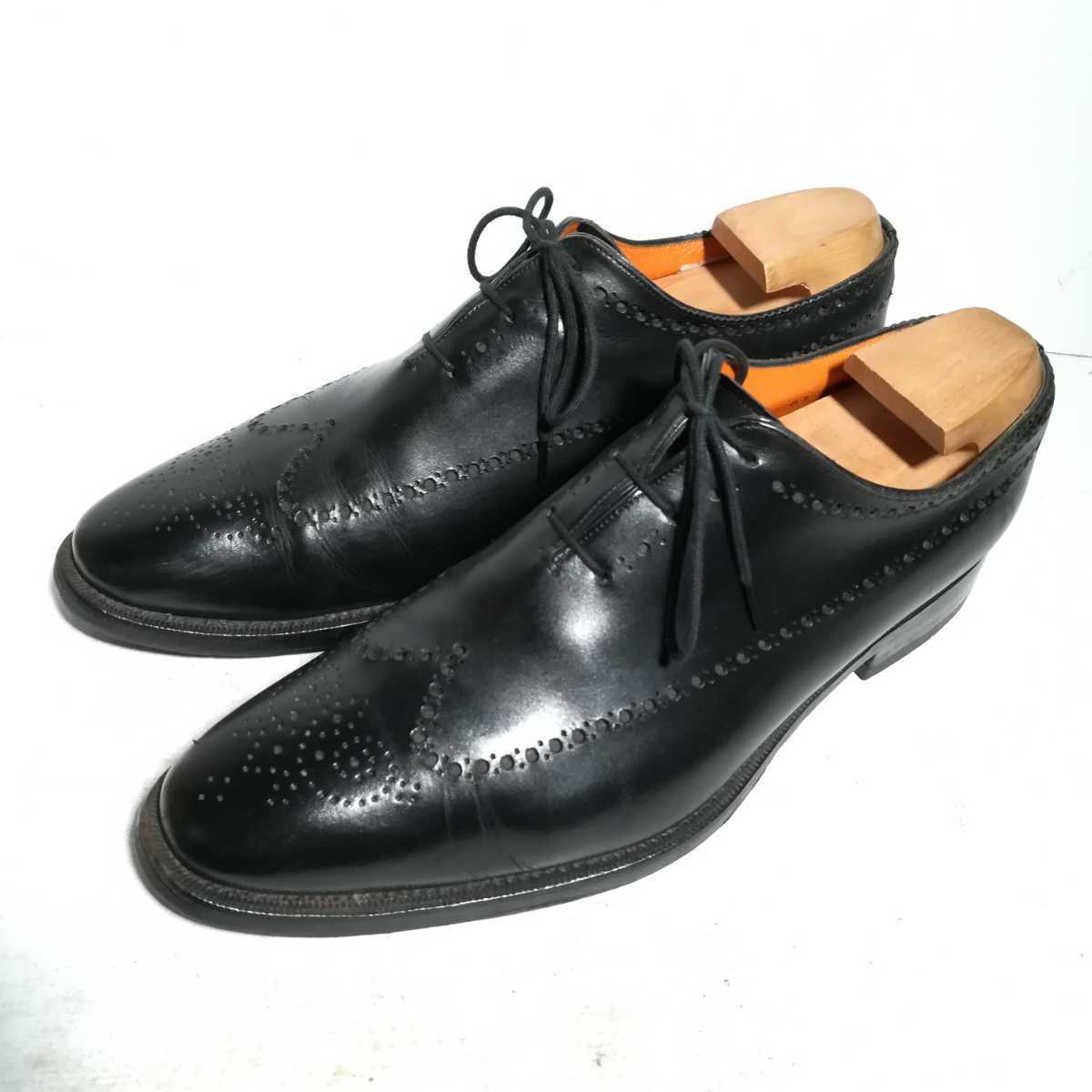 2454 ☆サントーニ Santoni☆ パンチングウイングチップ 6 1/2 25.5 