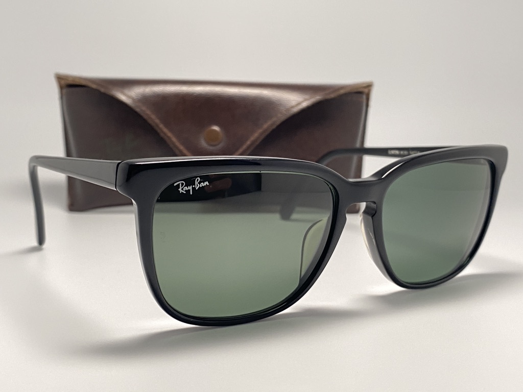 ケース付☆B&L RAY-BANボシュロムレイバン CLINTON(#09)クリントン 黒 