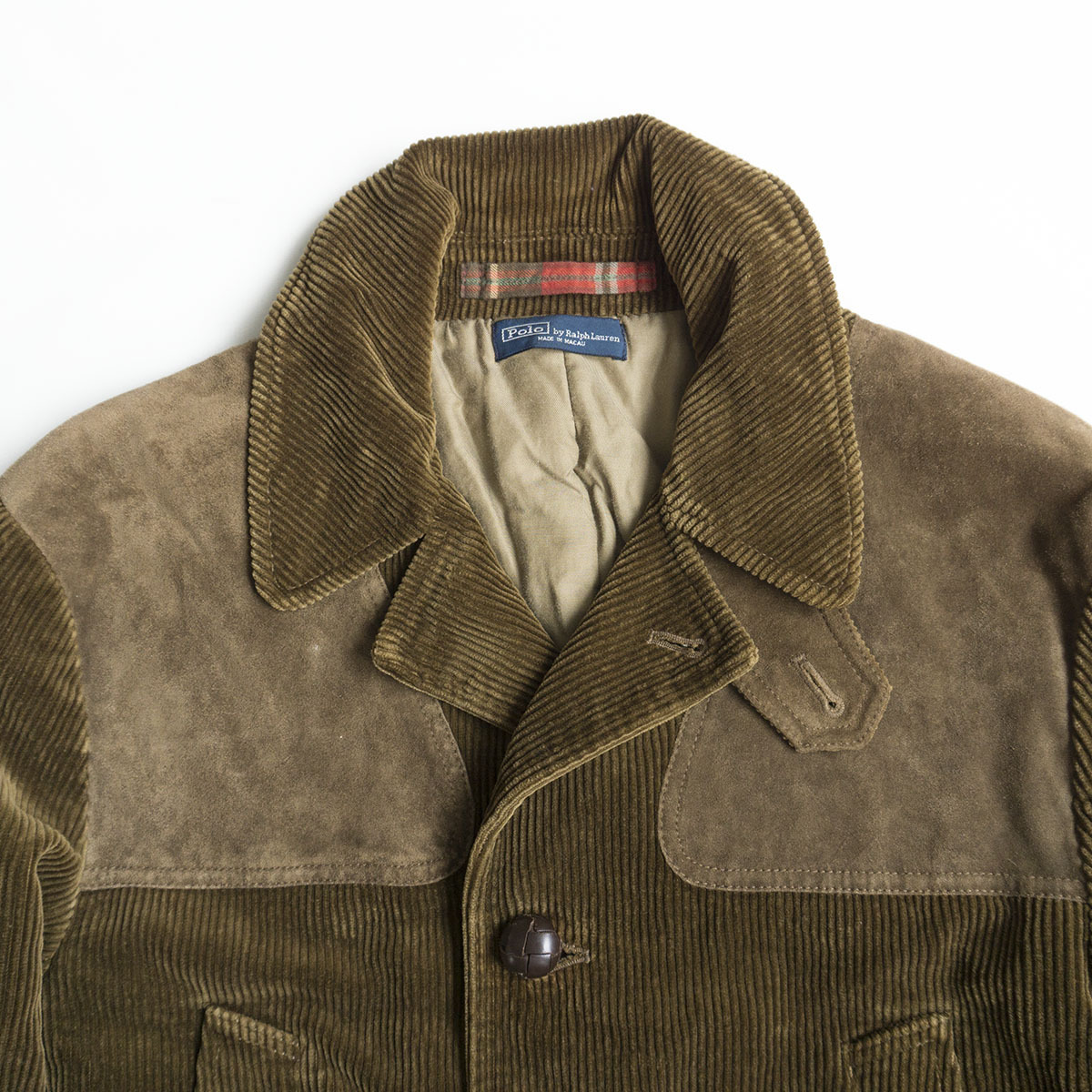 美品】POLO RALPH LAUREN 【コーデュロイ ジャケット】M レザー 