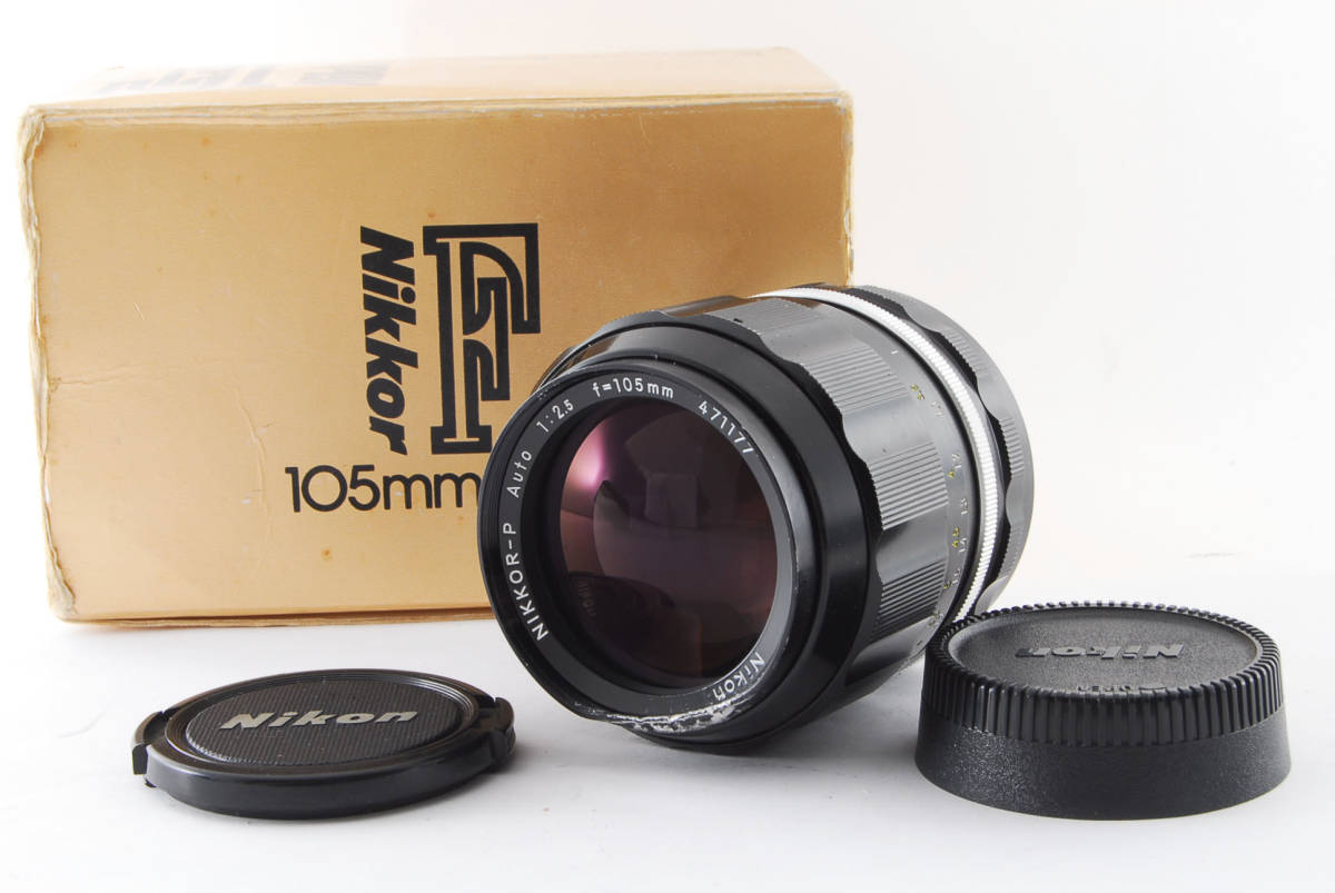 ☆光学ok☆NIKON ニコン NIKKOR-P AUTO 105mm F2.5 #2266 Auto 105mm
