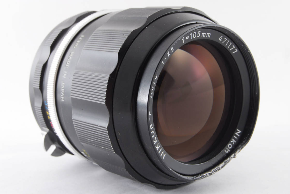 ☆光学ok☆NIKON ニコン NIKKOR-P AUTO 105mm F2.5 #2266 Auto 105mm