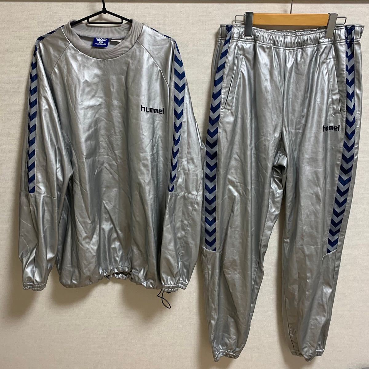 美品 XXL相当】hummel サウナスーツ 上下セット ウインドブレーカー
