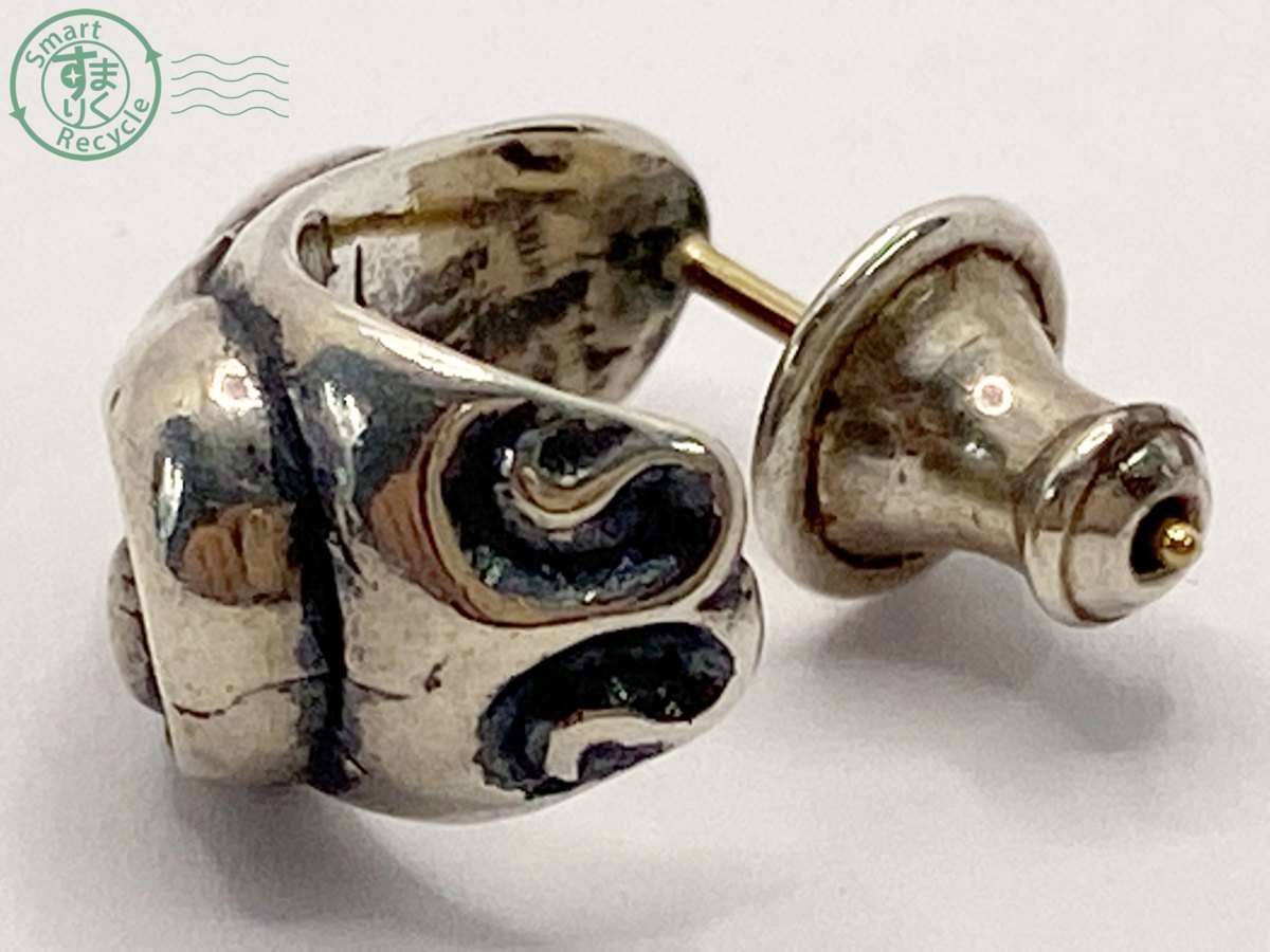 クロムハーツ カーブドティアドロップピアス （N10005 1円スタート  