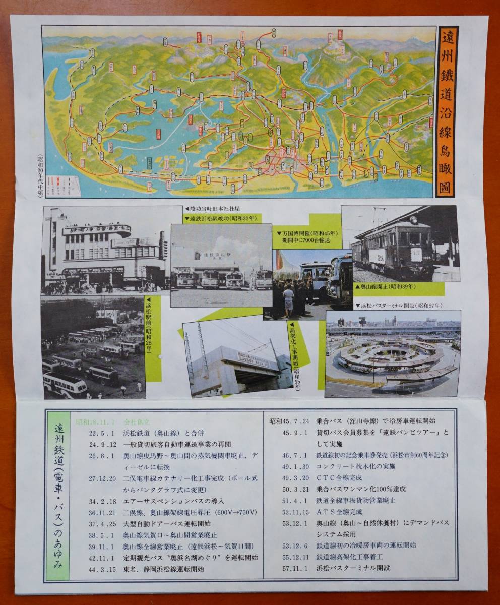 遠州鉄道株式会社 創立四十周年記念乗車券 昭和58年11月1日 ：遠州鉄道 