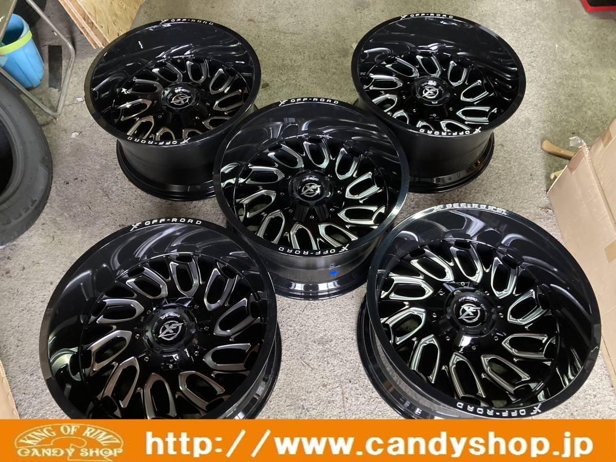 【新品】業販!タイヤセット背面タイヤ用の5本セットXF22インチ12J-44★PCD139.7/150-5穴ジムニーシエラエスクードランクルタンドラセコイア