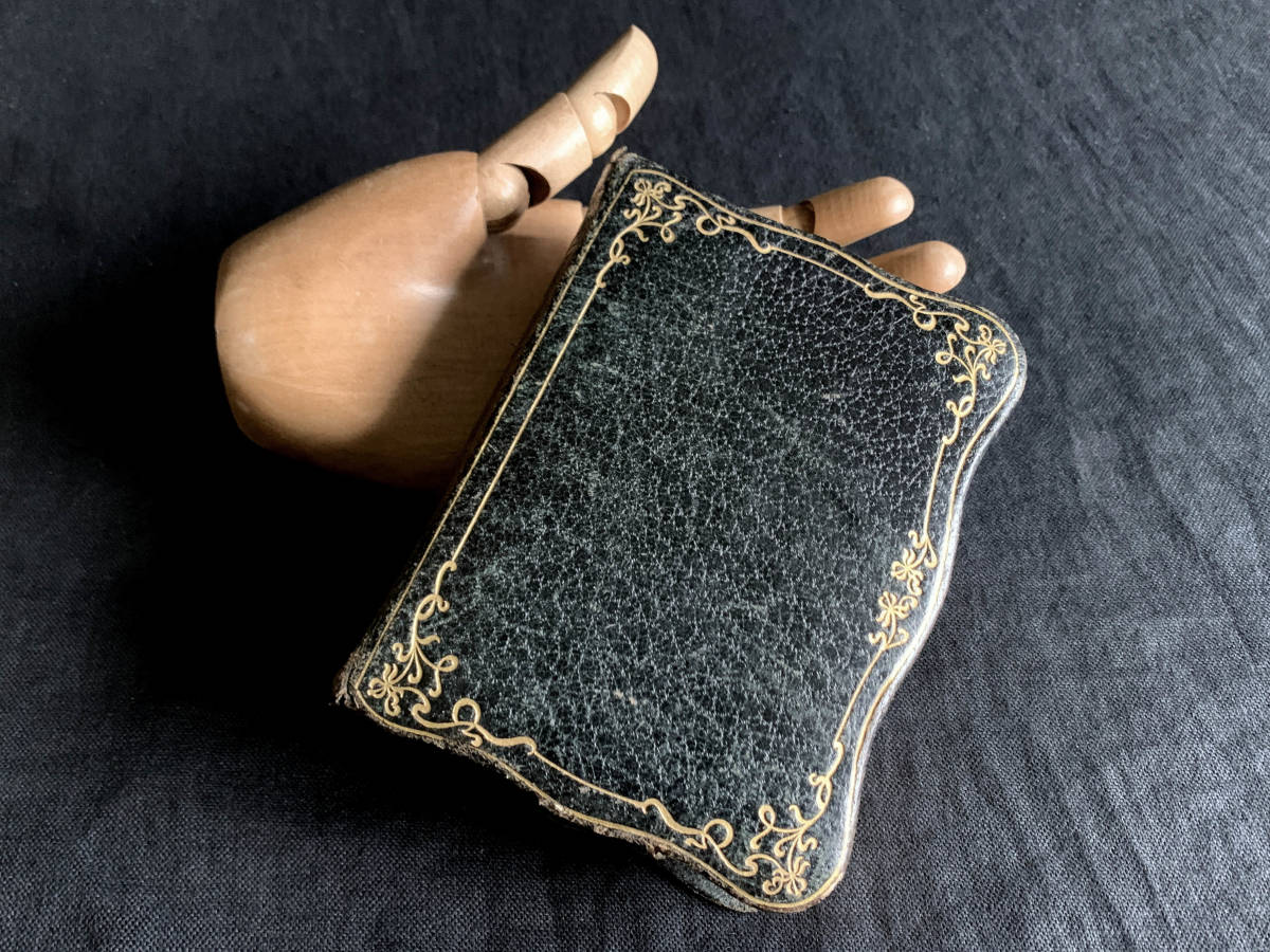 フランス 1921年 ミゼル 祈祷書 聖書 本革 Paroissien キリスト 