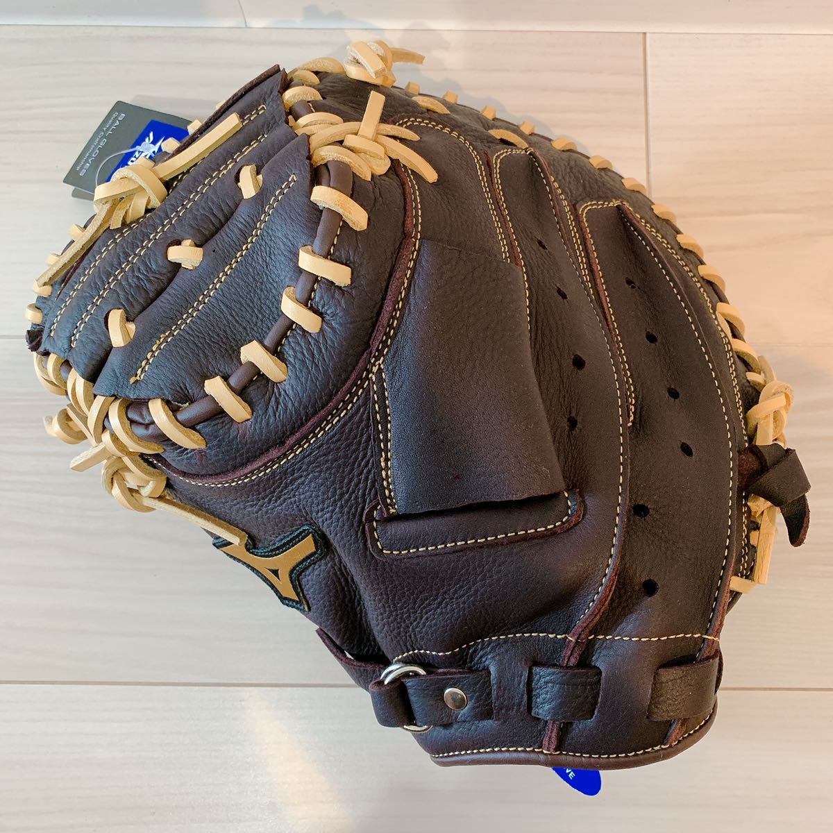 【新品】左投げ用　USA MIZUNO ミズノ　キャッチャーミット　軟式　硬式_1