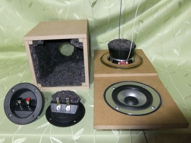 ◇ただの密閉型ではない◇　自作　スピーカー　3インチ(70mm)　8Ω　10W　RRB方式＆ディフューザー　Western Electric配線_8