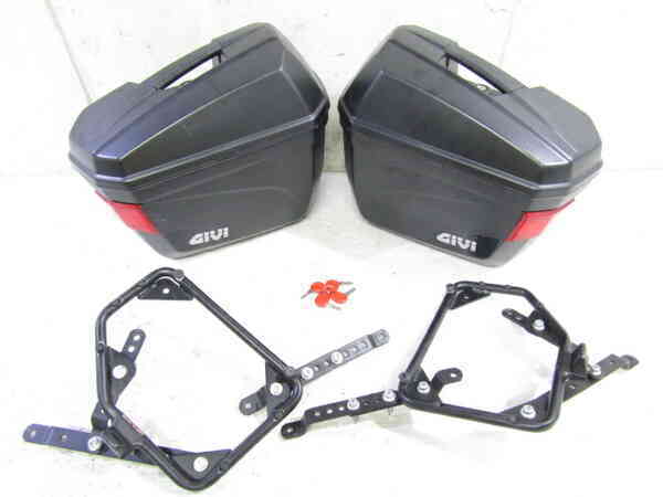 ZZ-R1200 ZXT20C 大 GIVI製 ステー付 パニアケース左右SET 検 ZZR1200 