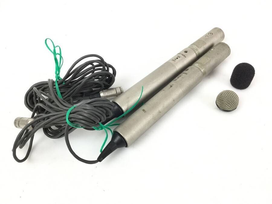 SONY ECM-66S コンデンサーマイク(ハードケースに2台入り）×2組☆現状