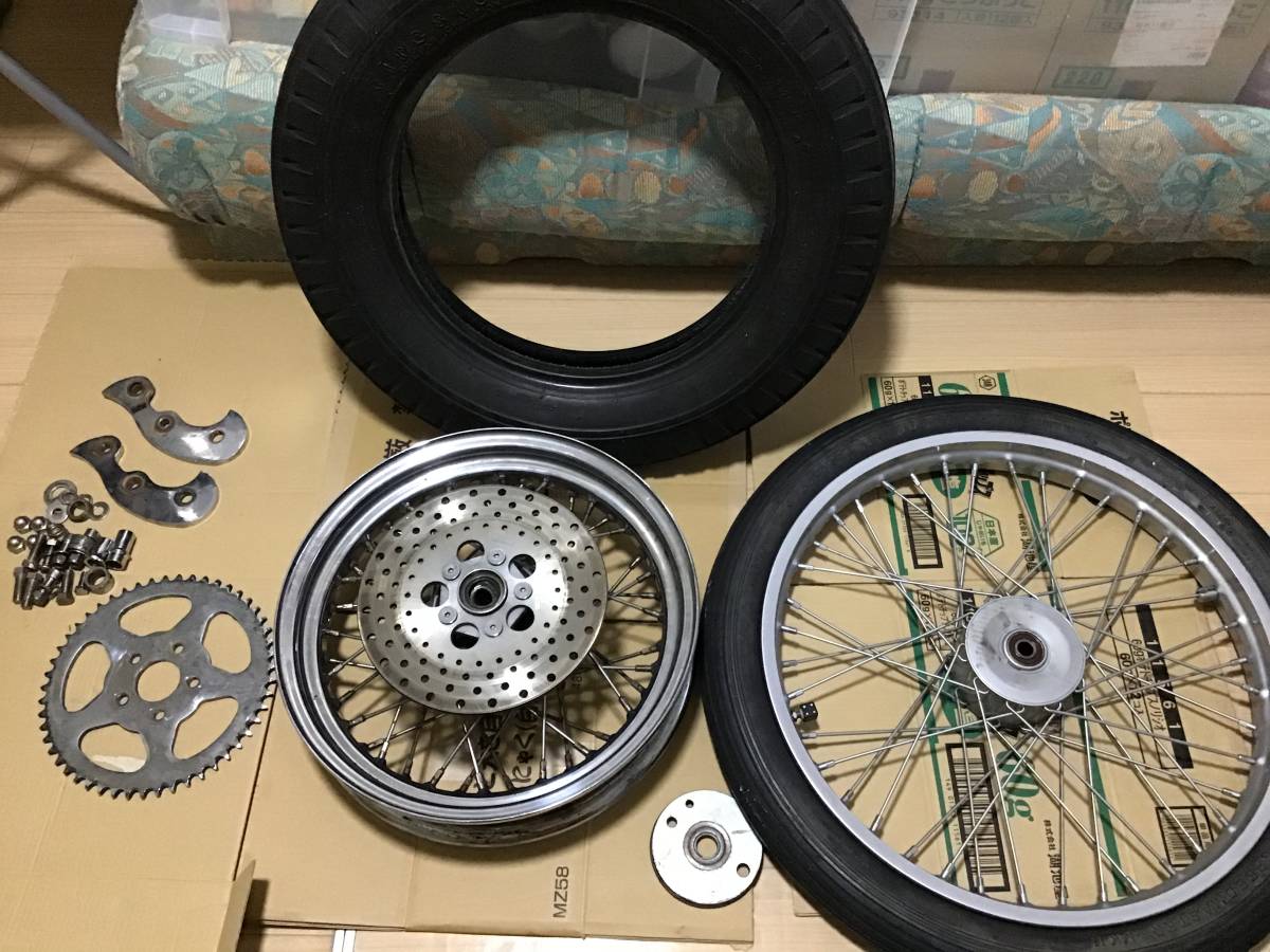 ハーレー 21インチ : ショベルヘッドのスポークホイール化をするには