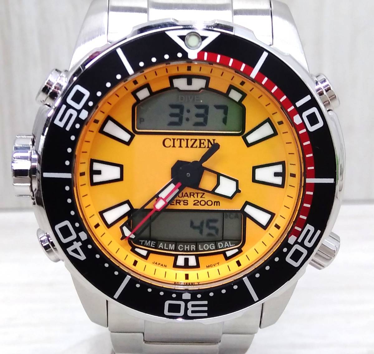 値段 別 CITIZEN シチズン／ C500-S108047 イエロー クォーツ 腕時計 