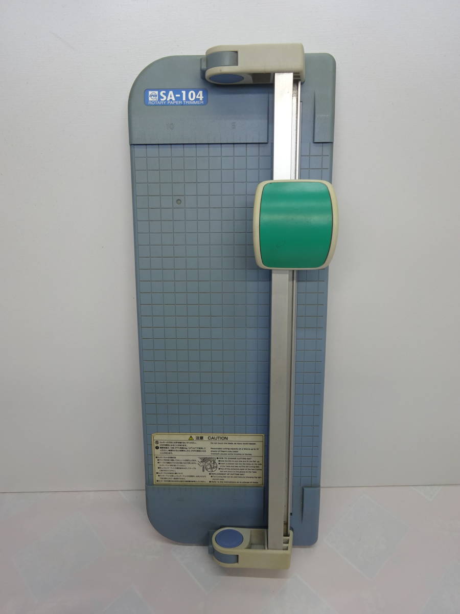 【Y40】 送料無料 オープン工業 ディスクカッター ペーパーカッター SA-104 裁断機 事務用品 会社 学校 塾 すぐに使えます _1
