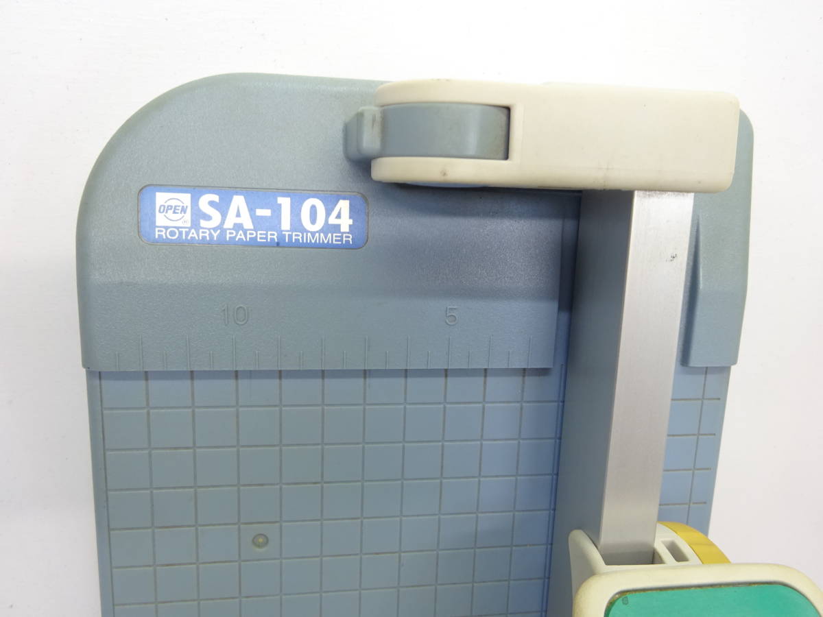 【Y40】 送料無料 オープン工業 ディスクカッター ペーパーカッター SA-104 裁断機 事務用品 会社 学校 塾 すぐに使えます _3