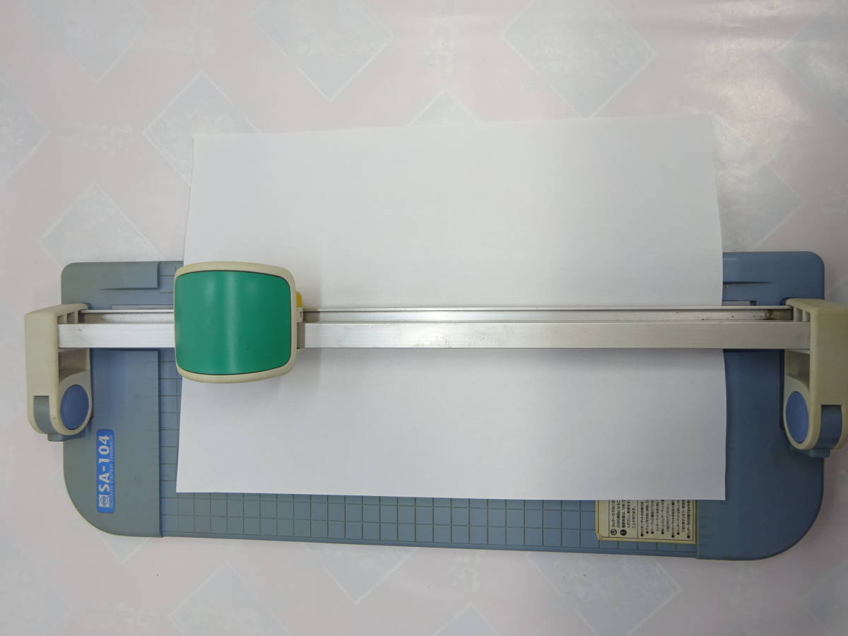 【Y40】 送料無料 オープン工業 ディスクカッター ペーパーカッター SA-104 裁断機 事務用品 会社 学校 塾 すぐに使えます _6