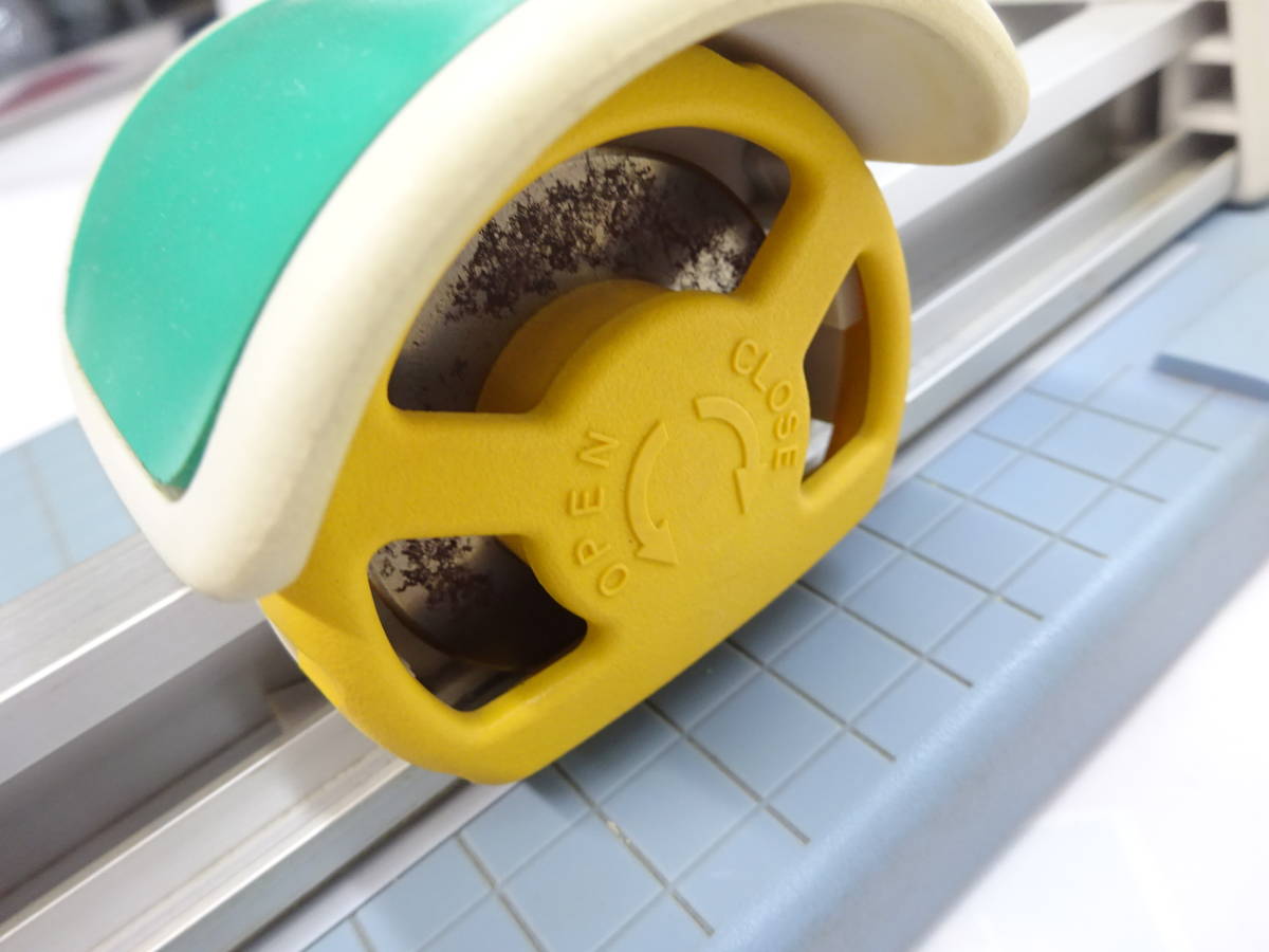 【Y40】 送料無料 オープン工業 ディスクカッター ペーパーカッター SA-104 裁断機 事務用品 会社 学校 塾 すぐに使えます _7