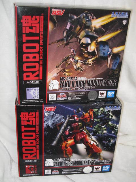 未開封2体セット ROBOT魂 MS-06R-1A 高機動型ザクⅡ 黒い3連星 MS-06R-2 ジョニー・ライデン専用高機動型ザクⅡ ver.A.N.I.M.E.