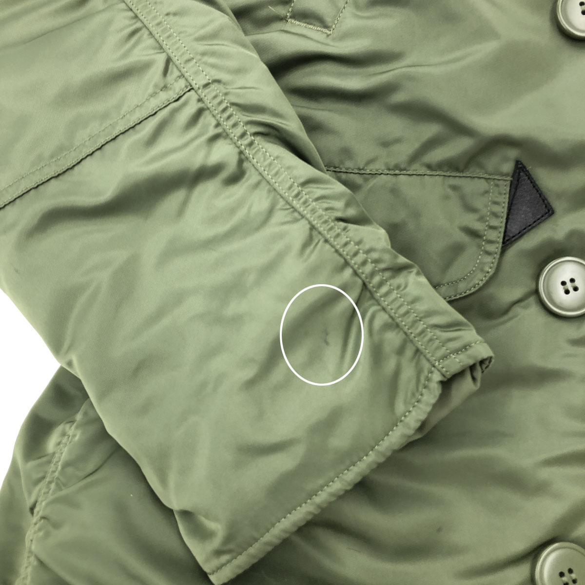 ◆ALPHA INDUSTRIES アルファインダストリーズ N-3Bフライトジャケット サイズS◆　カーキ/タイトモデル/リアルファー/メンズ/アウター ALPHA インダストリーズ アルファ ビンテージ インダストリーズ）TYPE Industries