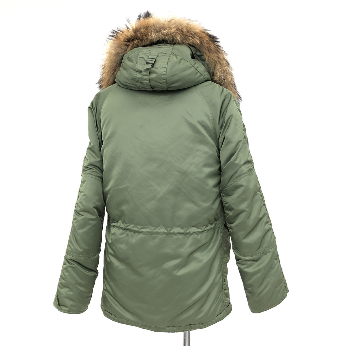 ◆ALPHA INDUSTRIES アルファインダストリーズ N-3Bフライトジャケット サイズS◆　カーキ/タイトモデル/リアルファー/メンズ/アウター ALPHA インダストリーズ アルファ ビンテージ インダストリーズ）TYPE Industries