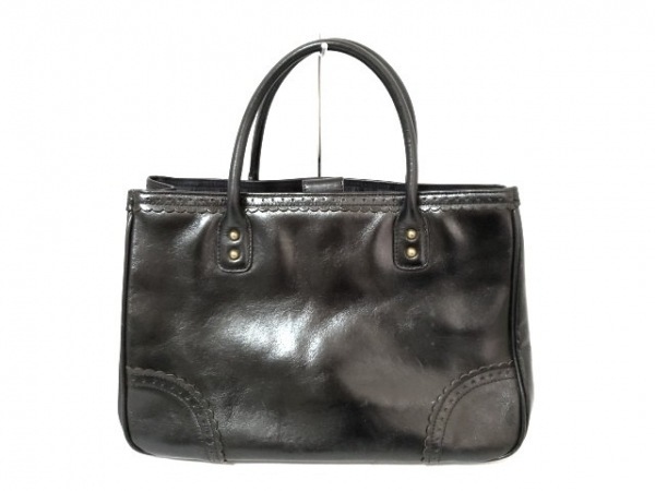 アナスイ ANNA SUI トートバッグ - レザー 黒 バッグ