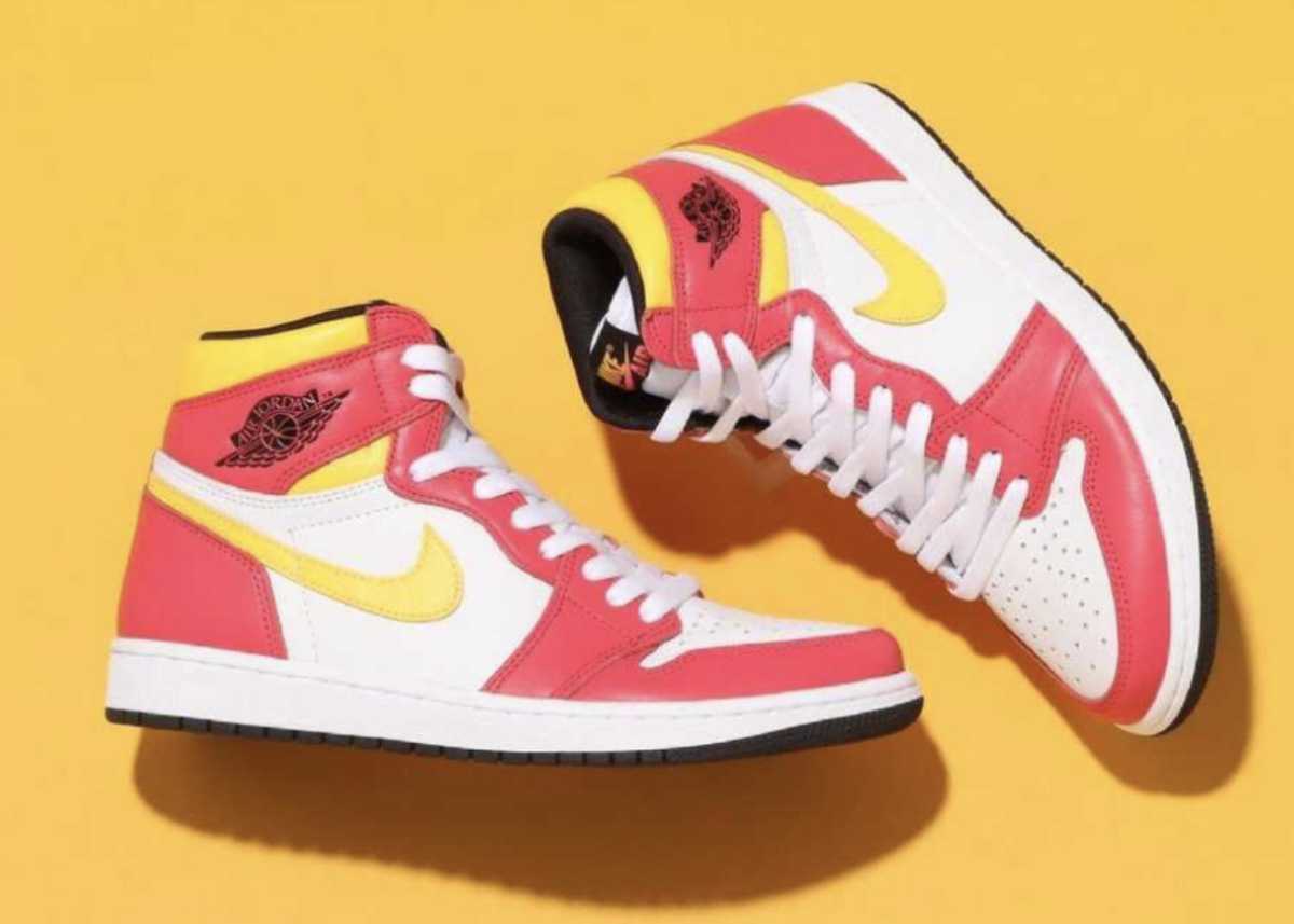 ナイキ】27.5cm NIKE AIR JORDAN 1 HIGH OG LIGHT FUSION REDナイキ 