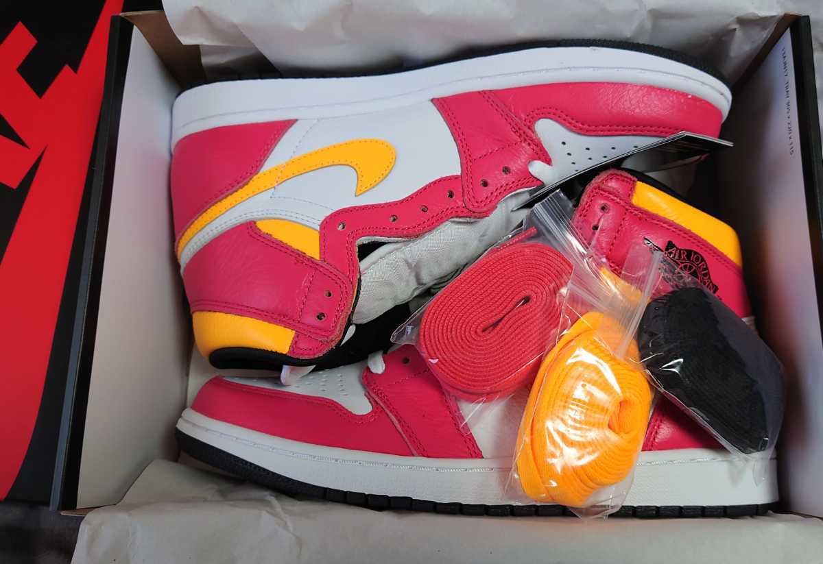ナイキ】27.5cm NIKE AIR JORDAN 1 HIGH OG LIGHT FUSION REDナイキ 