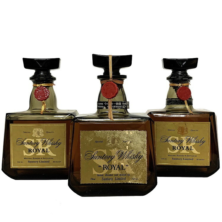 サントリー ローヤル 3本セット ウイスキー 未開栓 720ml 43％ Suntory