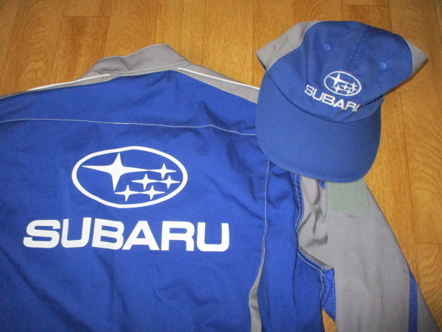 スバル SUBARU Mサイズ つなぎ メカニックスーツ 作業着 ネイビー