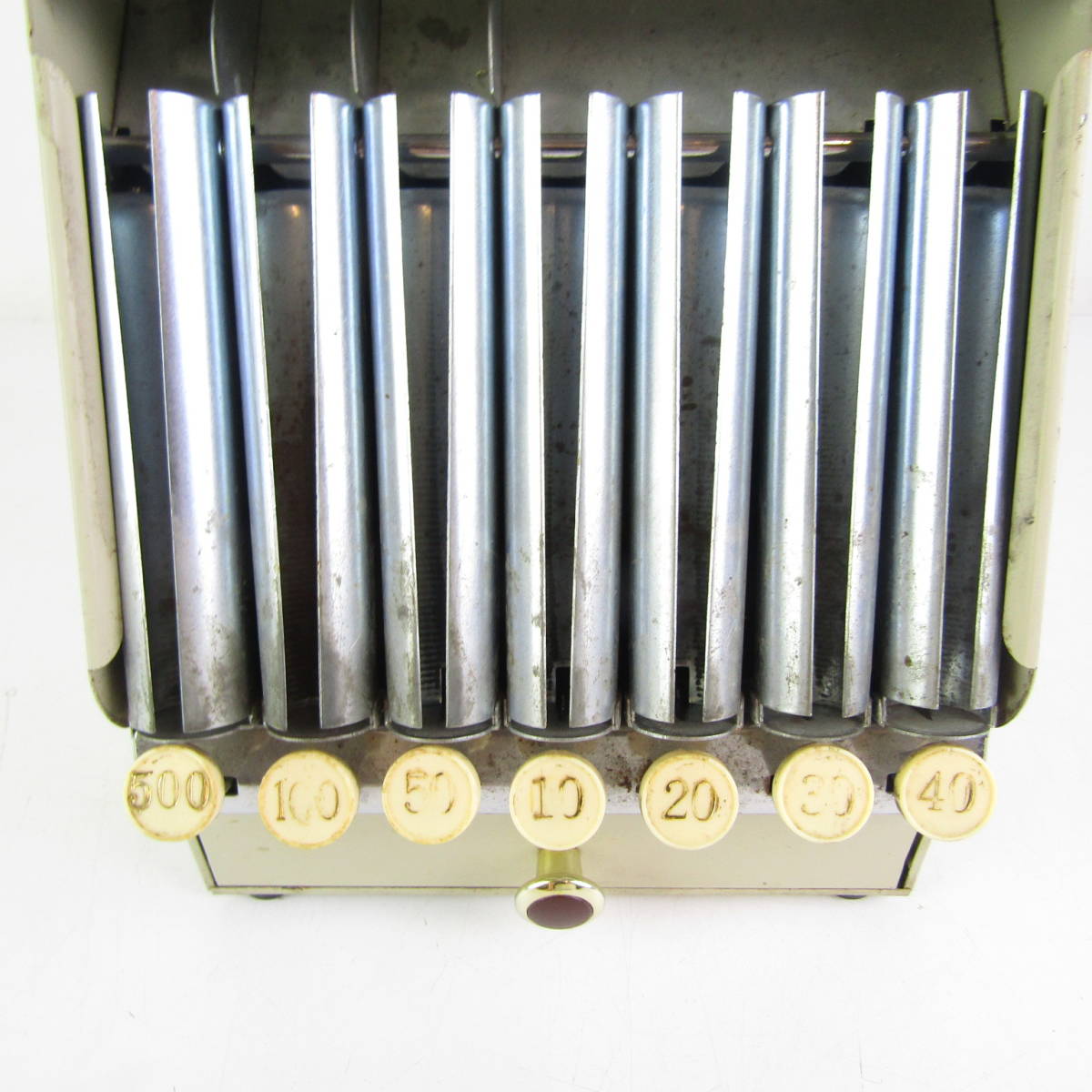 QB5193 釣銭機 コインカウンター 手動 硬貨 昭和 レトロ アンティーク 