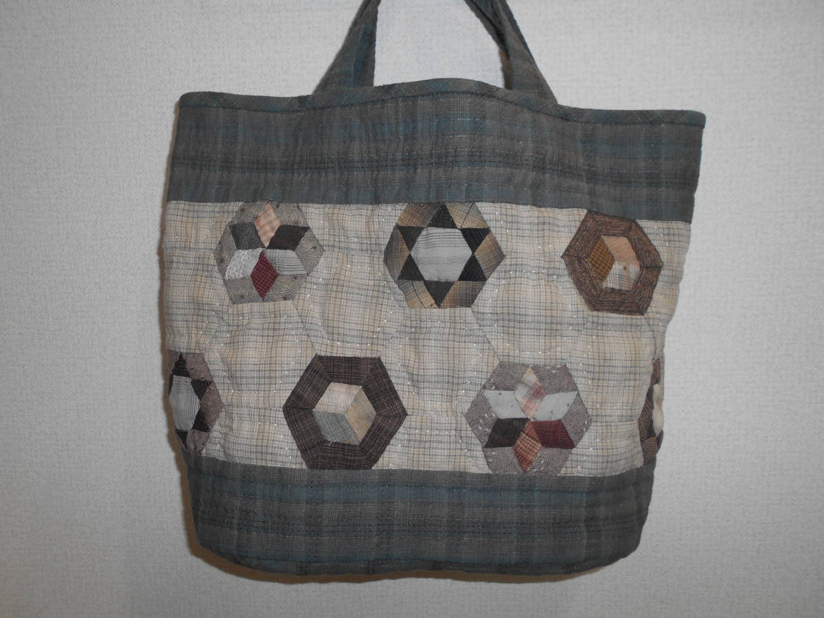パッチワークキルト トートバック ハンドメイド パッチワークキルト 