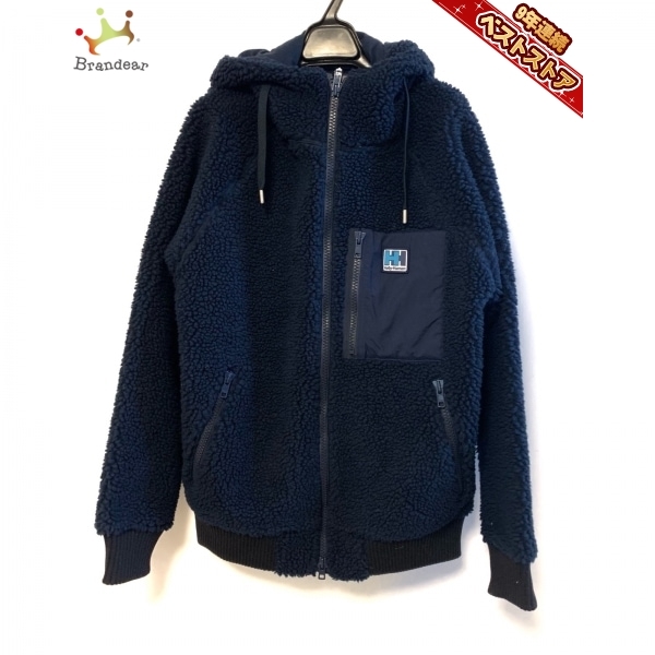 ヘリーハンセン HELLY HANSEN ブルゾン サイズL - ネイビー メンズ 長袖/ジップアップ/秋/冬 美品 ジャケット