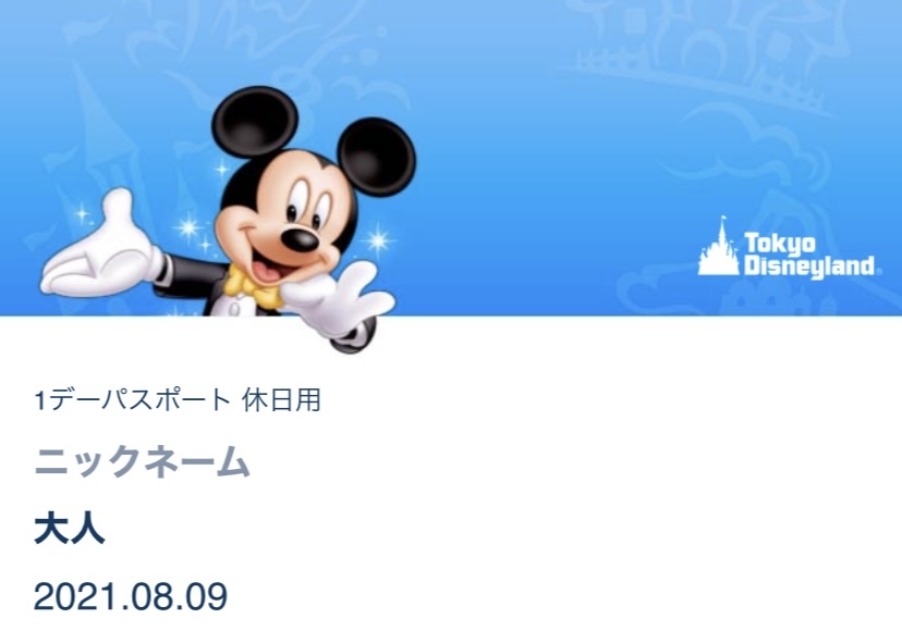ディズニーランド　チケット　ワンデーパス大人2枚_1