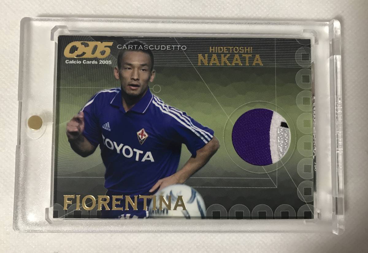 当時物フィオレンティーナ中田英寿2枚セット 貴重 20枚限定パッチカード 2005 Panini Calcio 中田 英寿