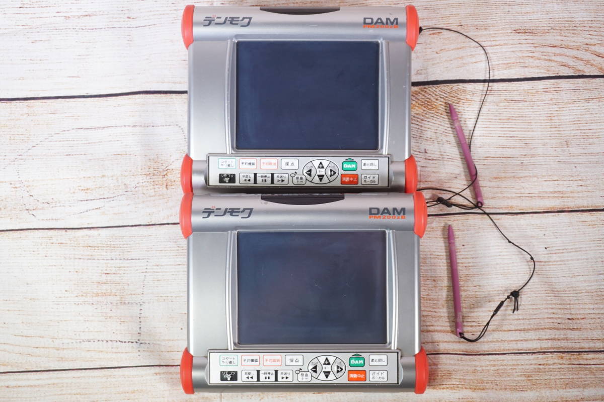 ☆ 第一興商 デンモク DAM PM200zB ×2台 CM2000 ×1台 / デンモク充電器