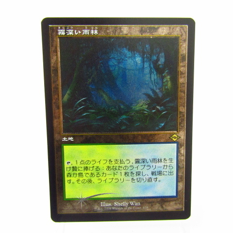 霧深い雨林 旧枠エッチングFOIL☆N4834 霧深い雨林 MTG | EX](