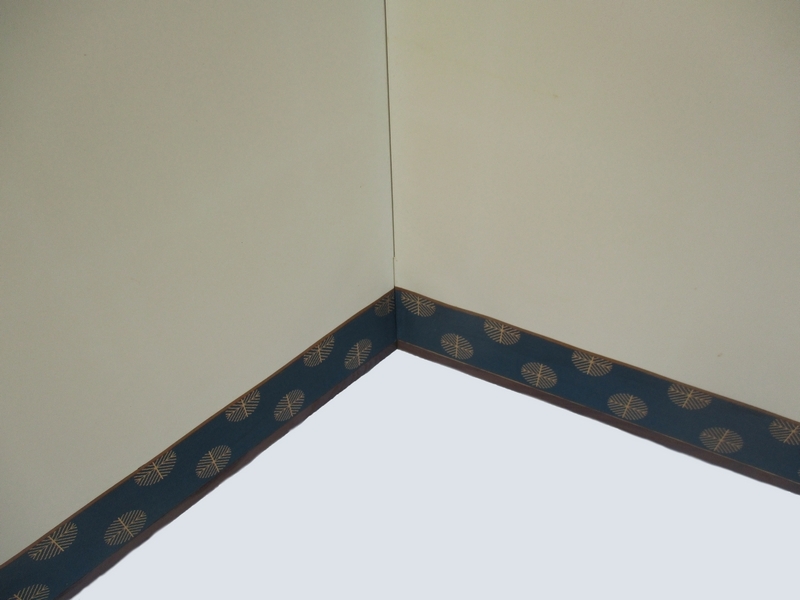 □茶道具 風炉先屏風 [唐松] 総張 裏布張□ 86.5㎝×h72.