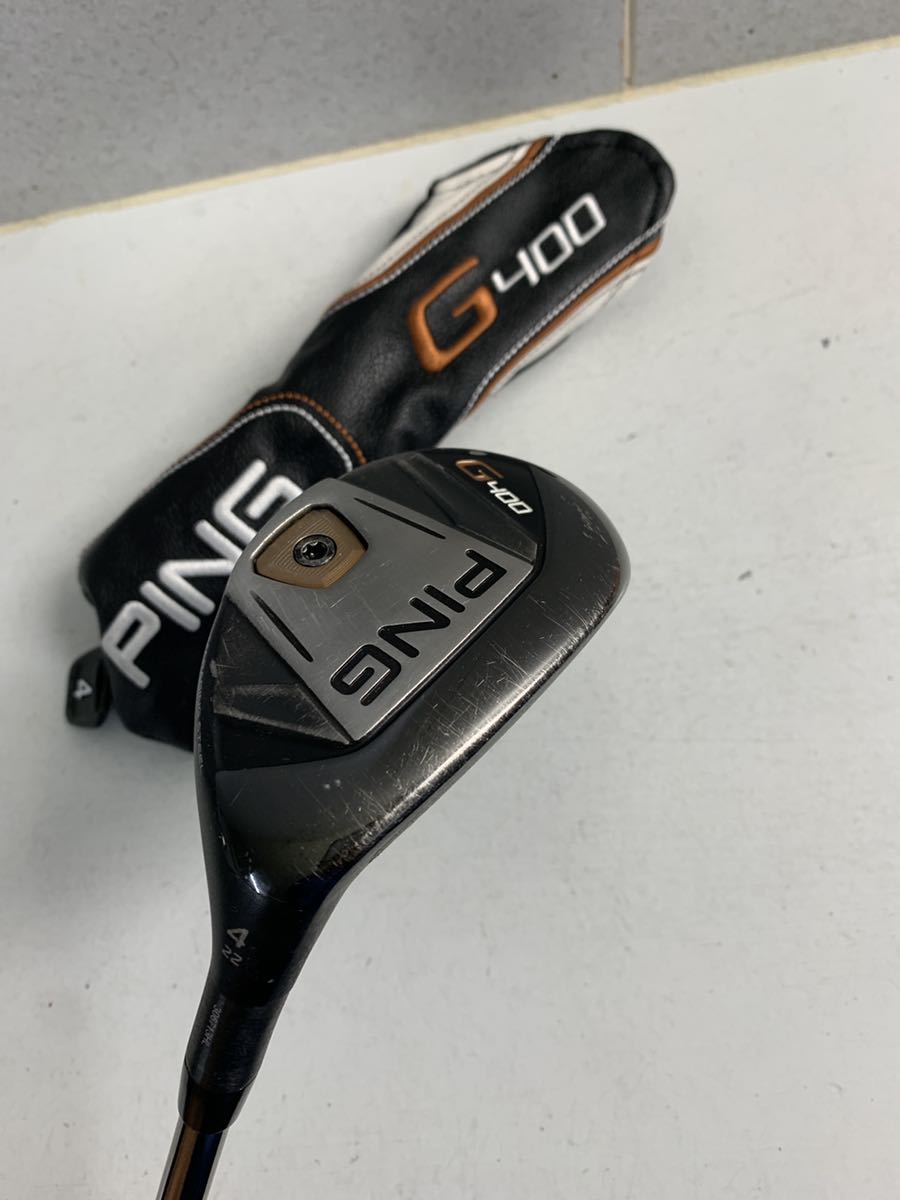 ピン G400 ユーティリティ 22° SRフレックス 39.5インチ ヘッドカバー